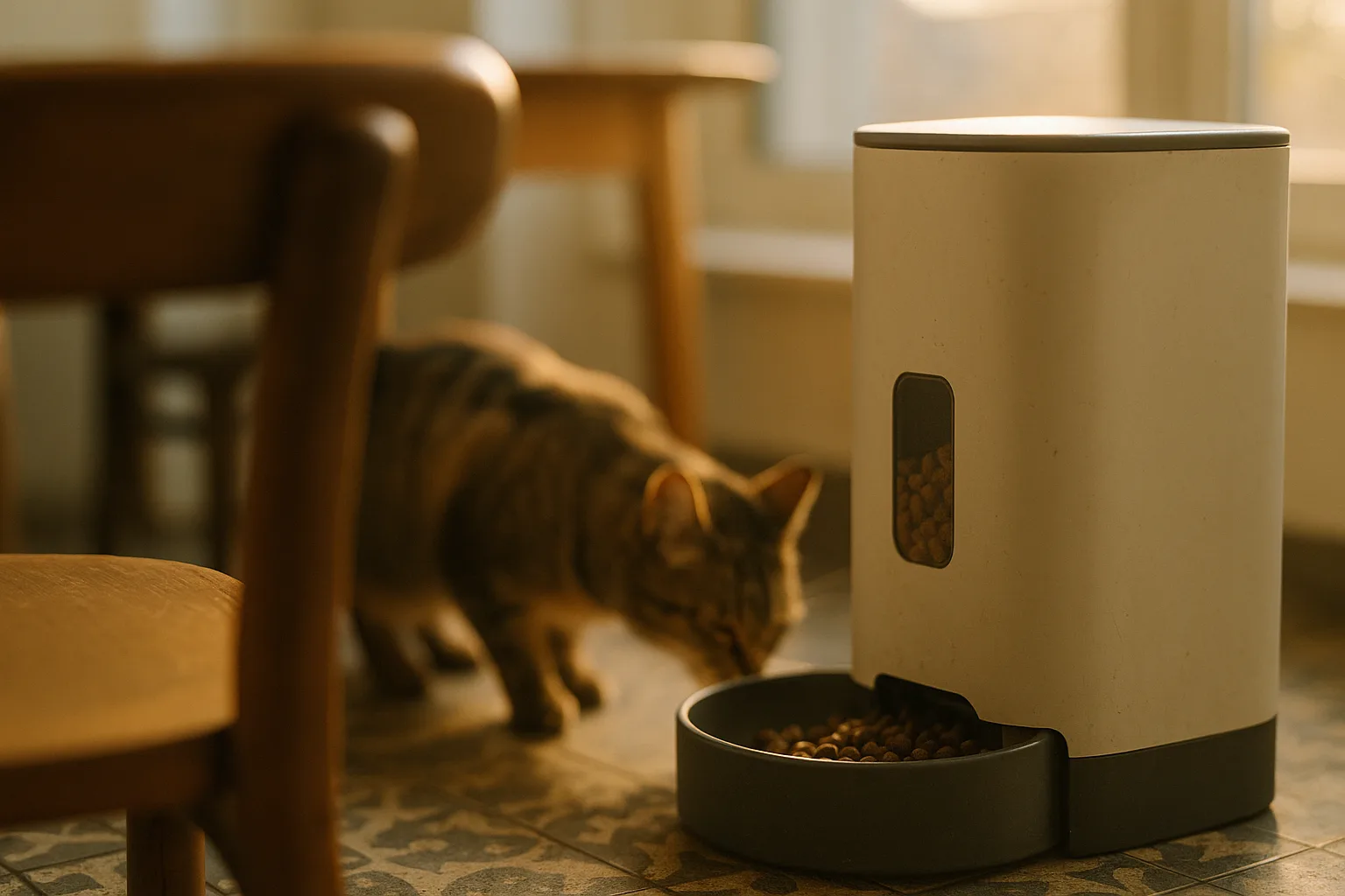 Comment un distributeur de croquettes peut-il améliorer le sommeil des animaux ? — Réduction du stress alimentaire avec les distributeurs connectés