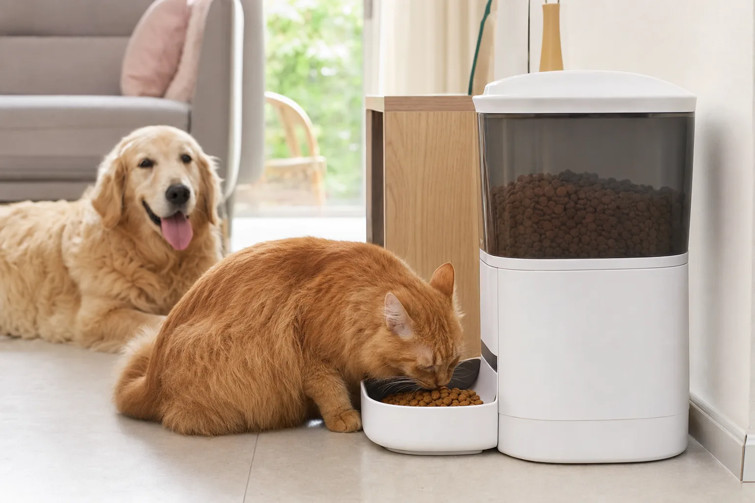 Comment les distributeurs de croquettes encouragent l'hydratation chez les animaux — Les distributeurs de croquettes avec fontaines intégrées