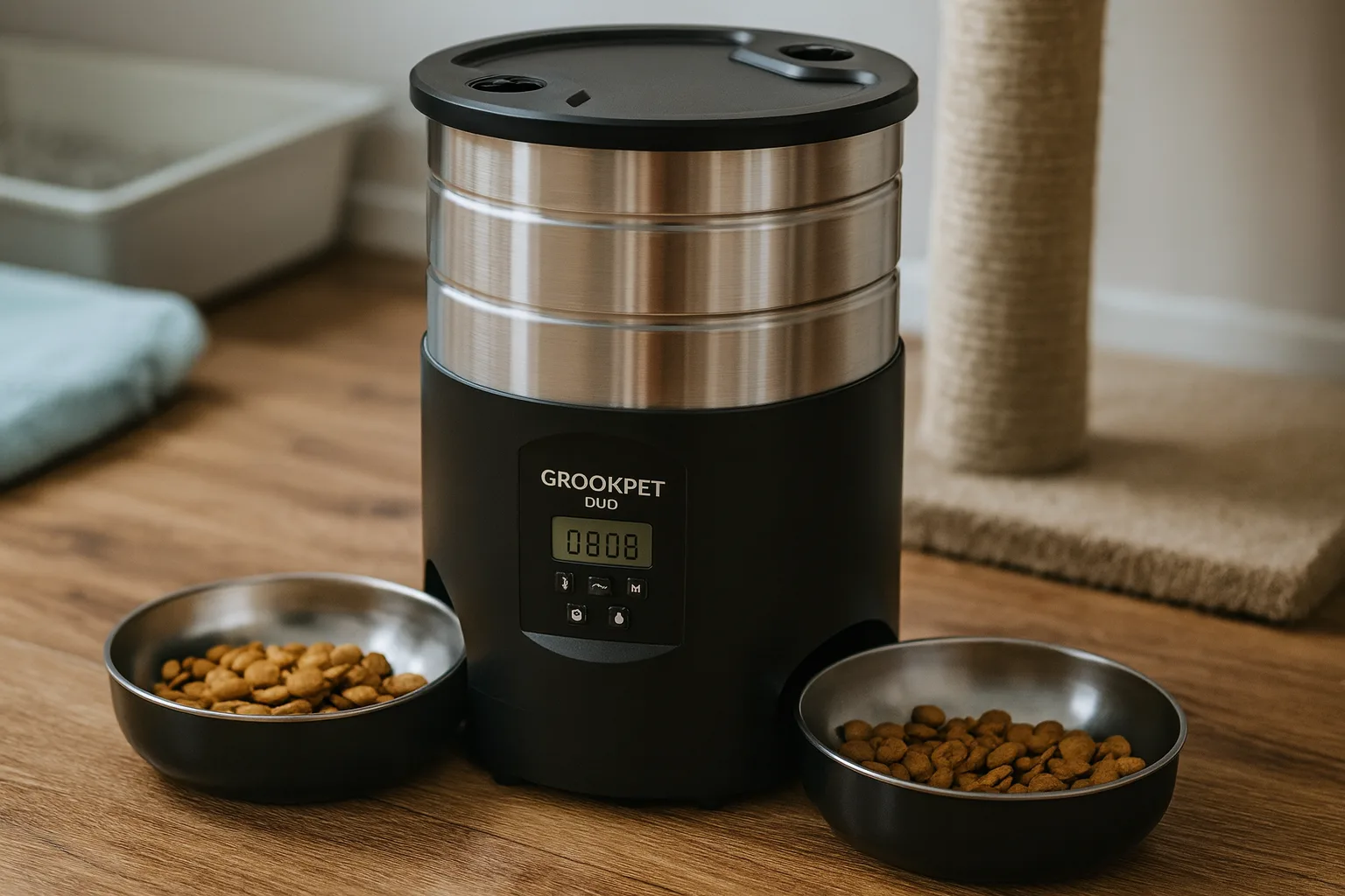 GROOKPET Duo Inox — Déballage et prise en main du produit